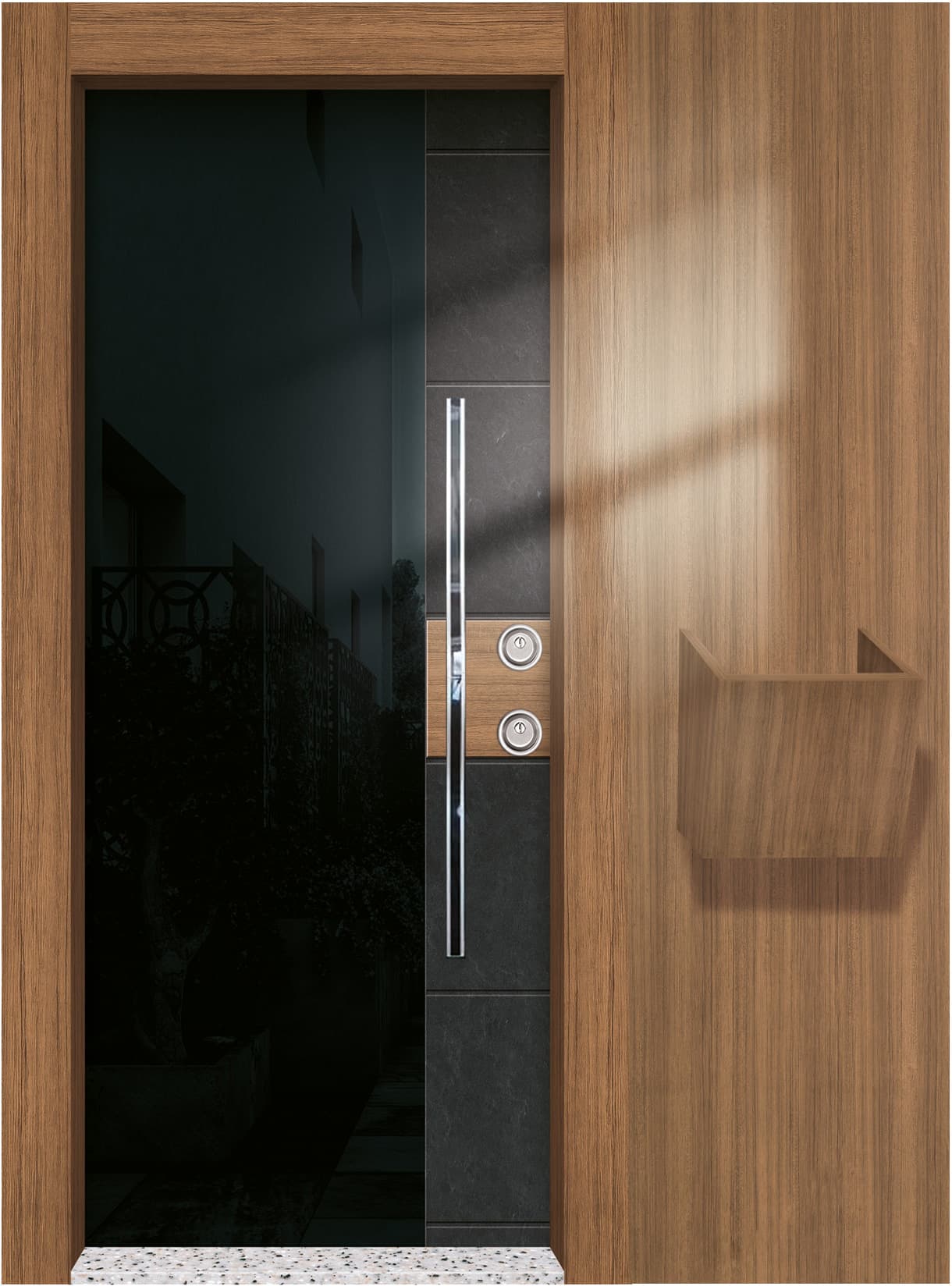 Modern Apartman Giriş Kapısı BRG-1201