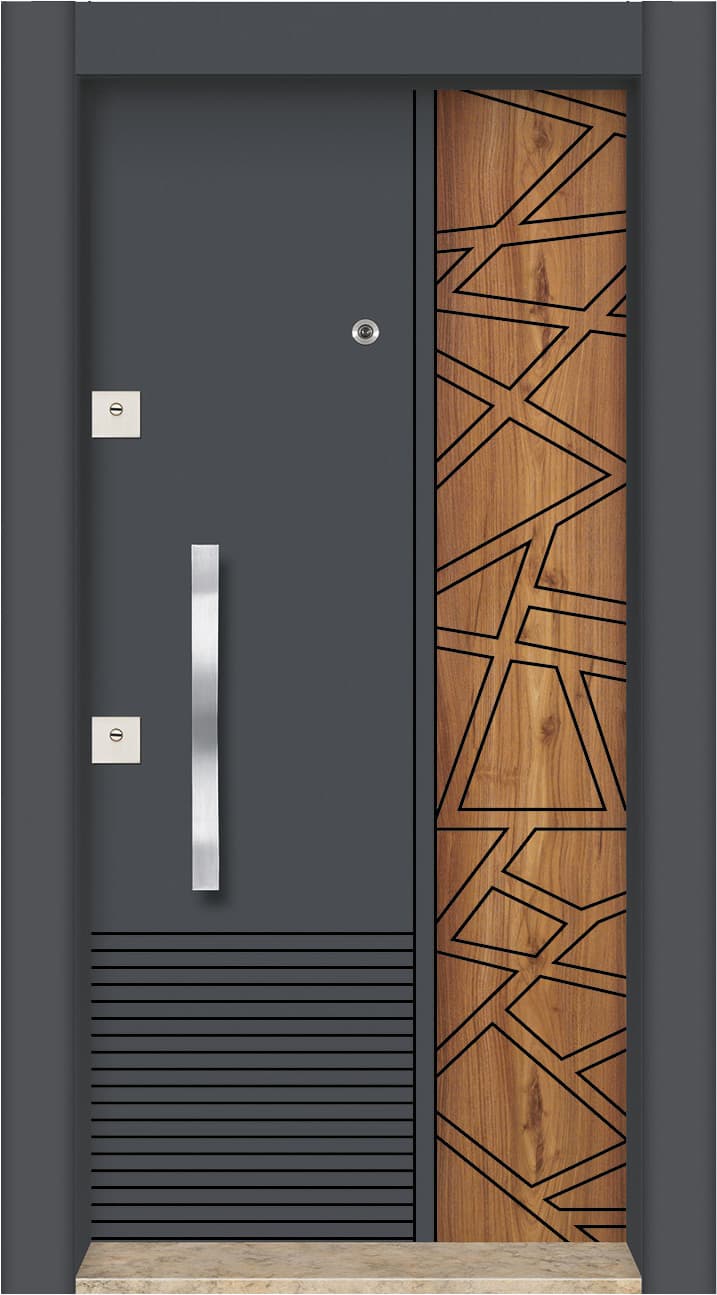 çift renk laminox çelik kapı-BRG-612